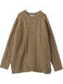 CABLE KNIT TUNIC/ベージュ