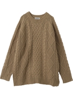 CABLE KNIT TUNIC/ベージュ
