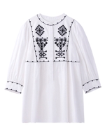 CROSS STITCH TOP/ホワイト