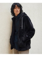 Champion for tk.TAKEO KIKUCHI フリースパーカー/ブラック(019)