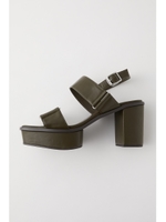 DOUBLE BELT PLATFORM サンダル/KHA