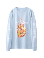 FALL IN LOVE L/S BIG TEE/ライトブルー