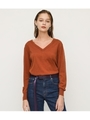 FINE SKIN WOOL HG V N TOPS/CAM