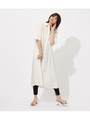 FLARE LONG SHIRTS ONE PIECE/O/WHT1