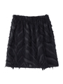 FRINGE MINI SKIRT/ブラック