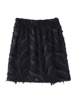 FRINGE MINI SKIRT/ブラック