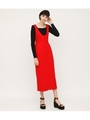 FRONT SLIT JUMPER SK/RED