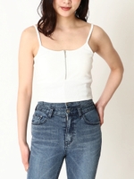 Fジップビスチェ1/WHITE