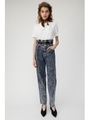 GATHER HIGH WAIST CHEMICAL パンツ/BLU