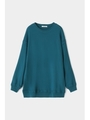 GATHER SLEEVE SWEAT MINI ドレス/D/GRN3