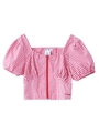 GINGHAM PLAID BLOUSE/レッド