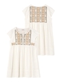 HEART EMBROIDERY TUNIC/ホワイト