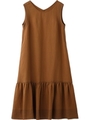 HEM STITCH DRESS/ベージュ
