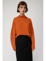 HI NECK RIB セーター/ORG