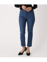 HIGH WAIST DENIM SLIM TAPERED/BLU