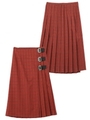 KILT SKIRT/レッド