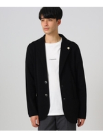 LARDINI コットンテーラードジャケット/ブラック(119)