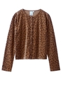 LEOPARD CARDIGAN/ブラウン
