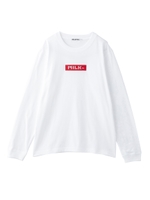 LS TEE EMBROIDERED BAR/レッド