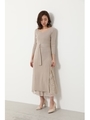 Lace Knit Combi OP/L/BEG1