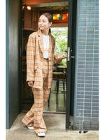 MANISH CHECK FLARE PT/M/BEG7