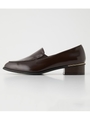 METALLINE HEEL SHOES/BRN