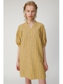 MULTI STRIPED MINI ドレス/柄YEL5