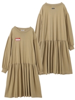 NAME TAG DRESS/ベージュ