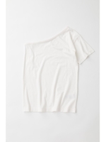 ONE SHOULDER H／S Tシャツ/O/WHT1