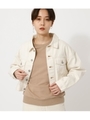 OVER SHORT DENIM JACKET/IVOY3