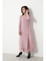 Pleat Layered Knit OP/L/PNK1