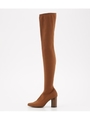 RIB FITTED KNEE HIGH BOOTS/CAM