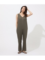 RIB SLEEVELESS ALL IN ONE/KHA