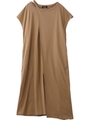 SHOULDER TUCK DRESS/ベージュ