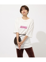 SIDE SLIT INSOMNIA TEE/O/WHT1