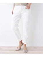 SOMETHING テーパードデニムパンツ/アイボリー(004)