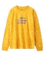 SPLASH L/S REGULAR TEE/マスタード