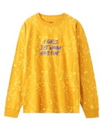 SPLASH L/S REGULAR TEE/マスタード