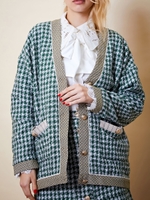 Spotlight Tweed Cardigan/GREEN