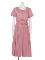 SummerプリーツシャツOP/ピンク