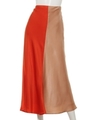 THOUGHTFUL SKIRT/VERMILION W TAN