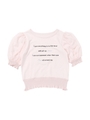 Twinkleハートメッセージトップス / mille fille closet/ベビーピンク