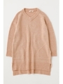 V NECK KNEE LENGTH ニット/L/ORG1