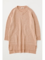 V NECK KNEE LENGTH ニット/L/ORG1