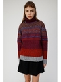 VARIOUS STRIPE ニット/RED