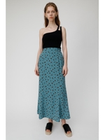 VINTAGE FLOWER ロングスカート/柄BLU5