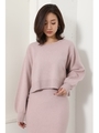 Volume Sleeve Knit TOP/L/PNK1