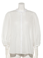 WK93 CHEMISE ピンタックブラウス/ホワイト系
