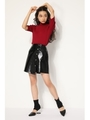 WRAP F／LEATHER M／SK/BLK