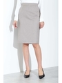 [ウォッシャブル]シャークスキンタイトスカート/グレー1(021)
